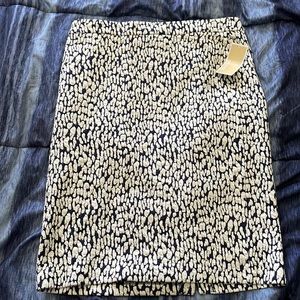 Michael Kors navy and cream pencil skirt